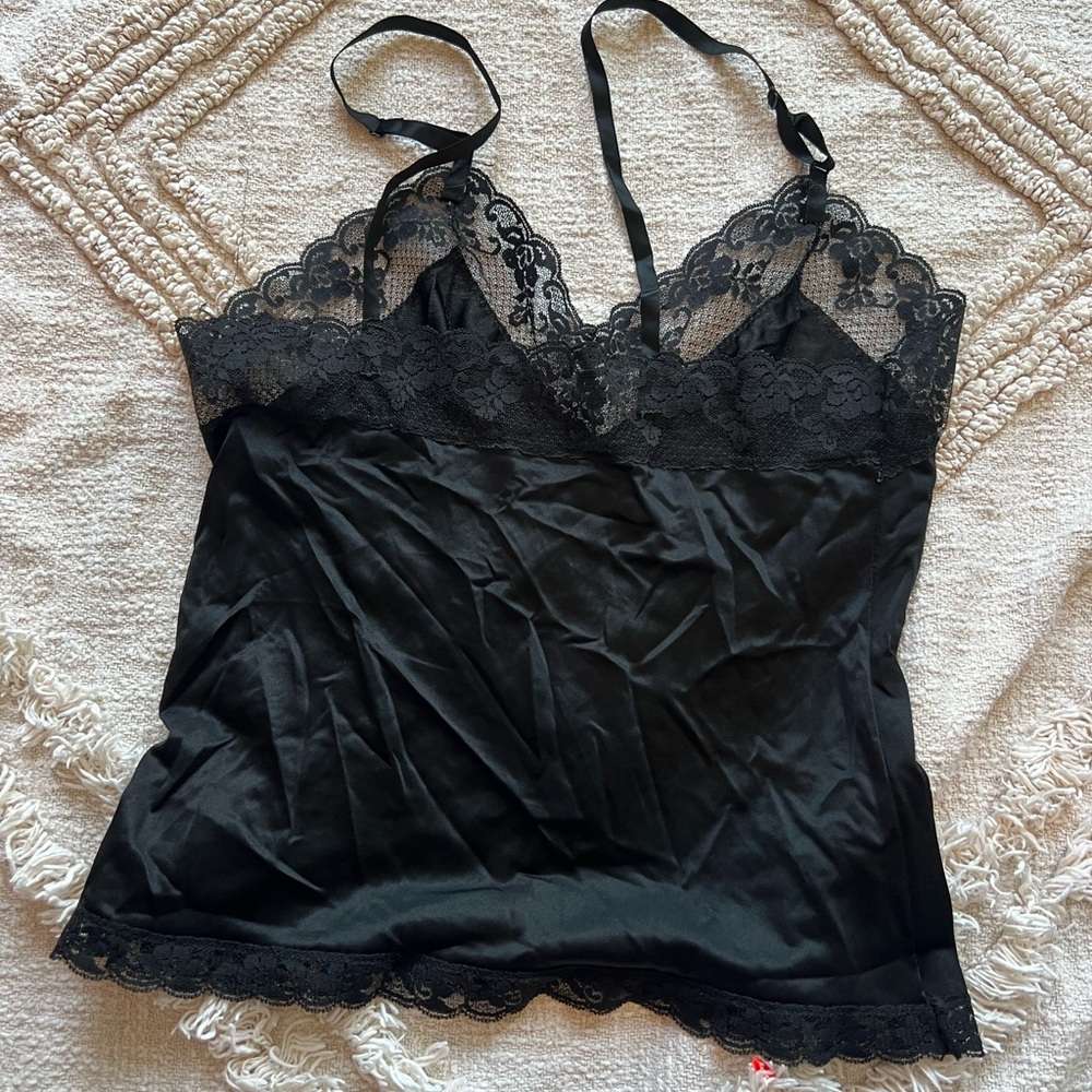 Black Lace Tank Top